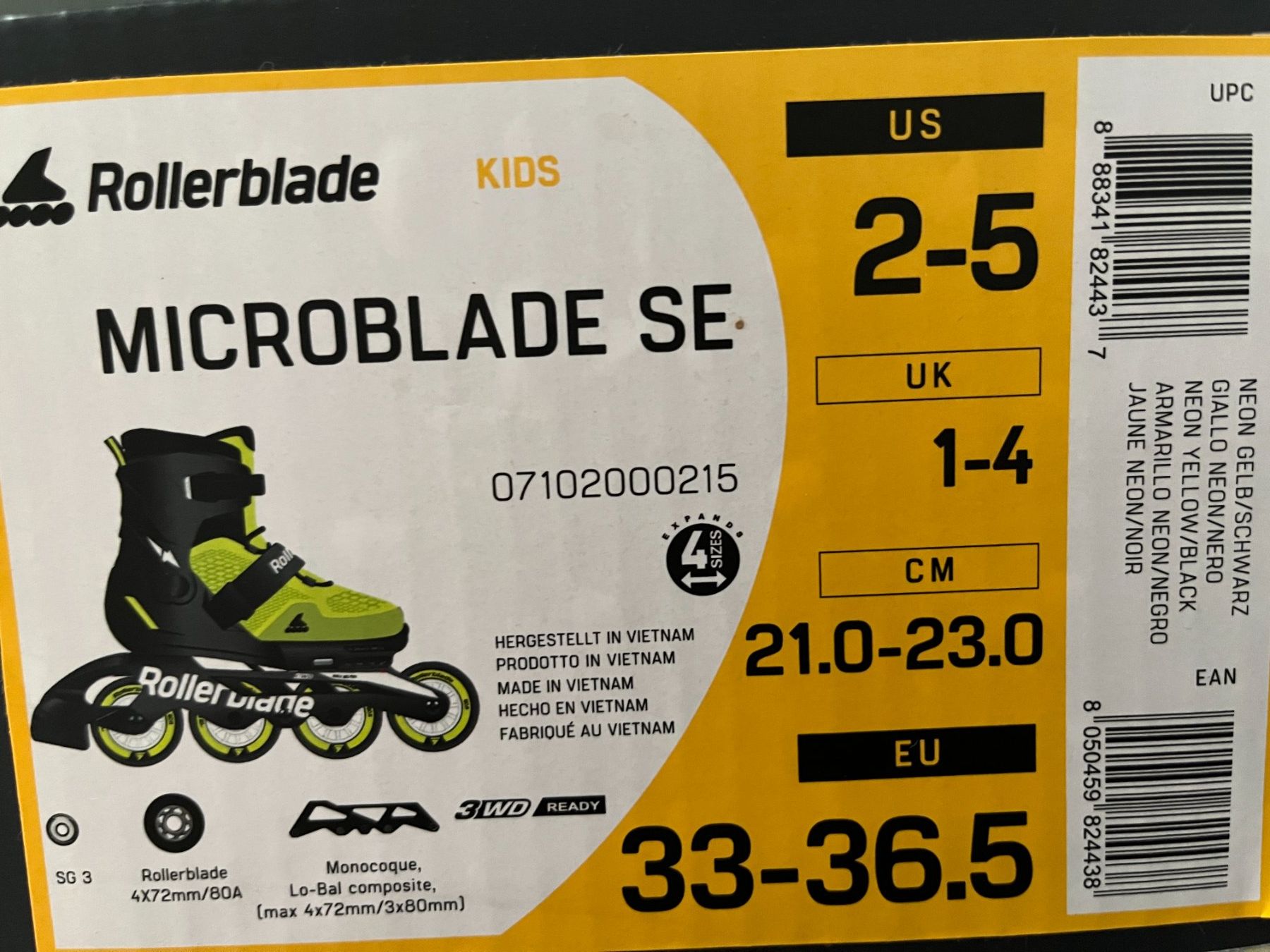 Pattini in linea & Pattini a rotelle: Rollerblades Microblades 33-36,5 – Usato da Lützelflüh-Goldb venduto da Fresu8 1
