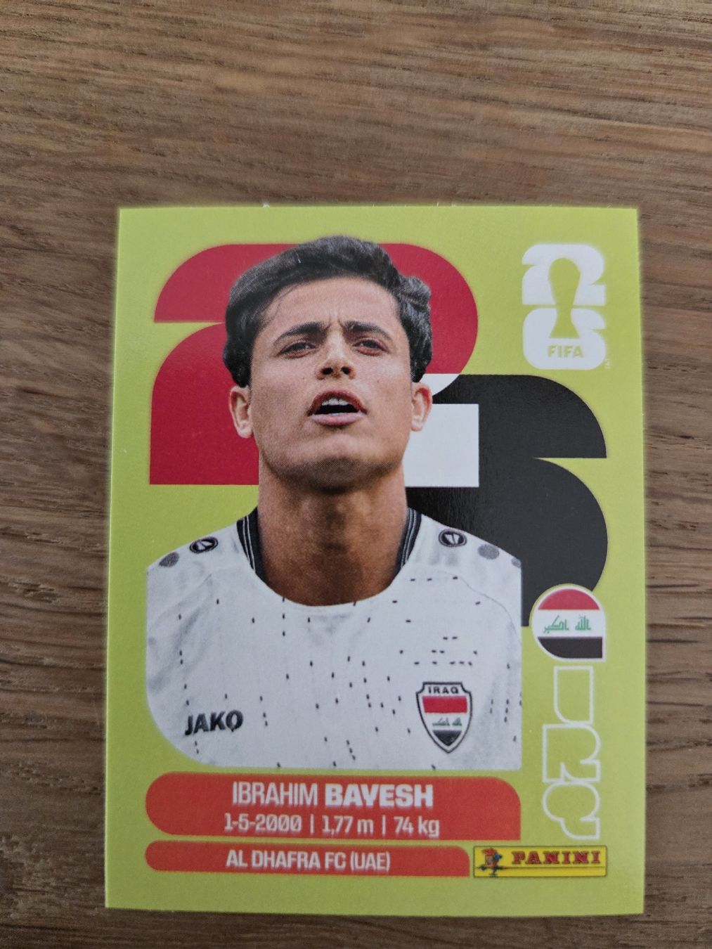 Panini Carte collezionabili: Panini Sticker 2026 IRQ 11 – Nuovo (secondo la descrizione) da Luzern venduto da .Skylake.