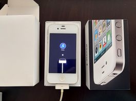 Apple iPhone 4 weiss Retro Smartphone mit Originalverpakun
