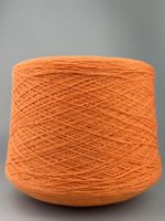 100% Merinowolle Konenwolle Orange Strickmaschine 