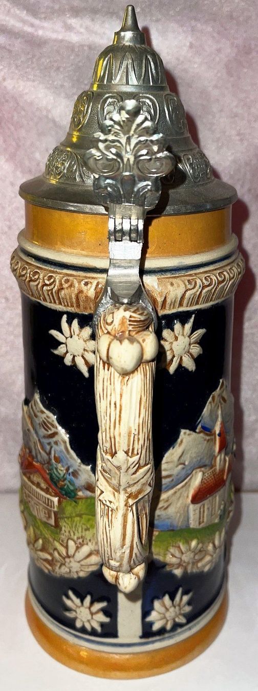 Bicchieri: Bierhumpen Geneve mit Zinndeckel – Nuovo (secondo la descrizione) da Lutzenberg venduto da Truhe 3