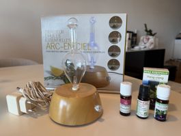 Aroma Diffuser Arc-en-ciel mit Ölen (3 Stk neu)