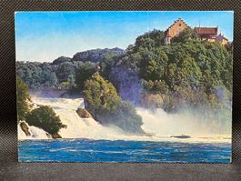 Rheinfall, Blick auf Rheinfall und Schloss Laufen