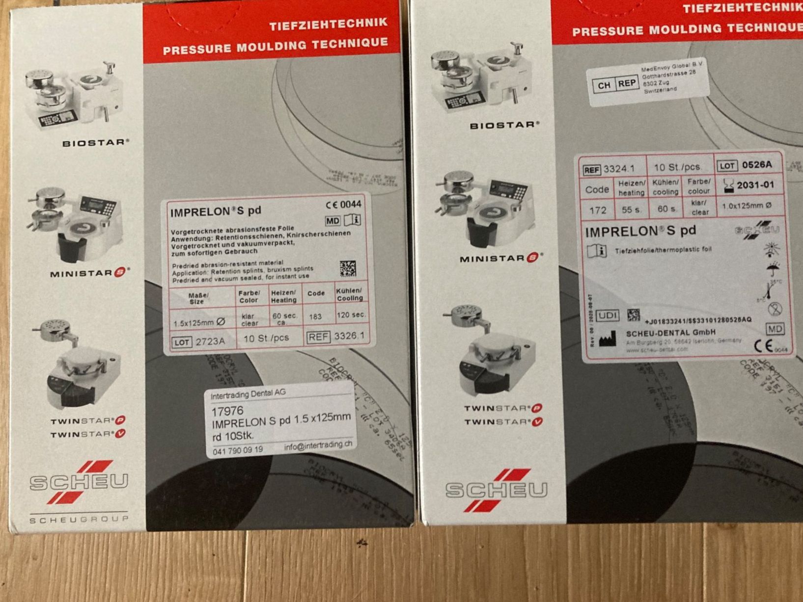 Folien: Scheu Imprelon S pd Paket – Neu und originalverpackt aus Kaltbrunn von Silberkiste 1