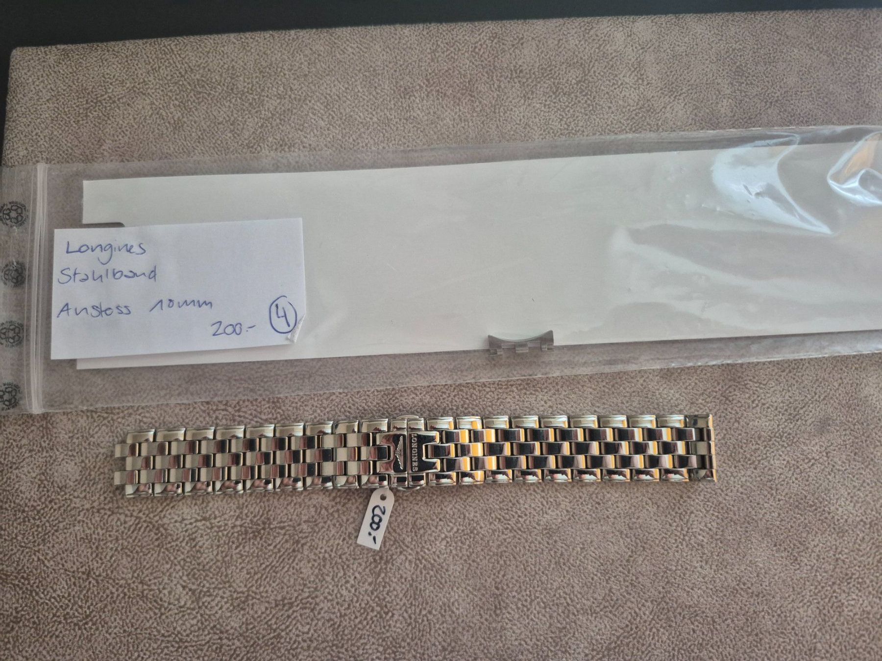 Bracciali & Braccialetti: Longines Original Stahlband mit Anstoss 18mm – Nuovo e nell'imballaggio originale da Fislisbach venduto da jan_bs22