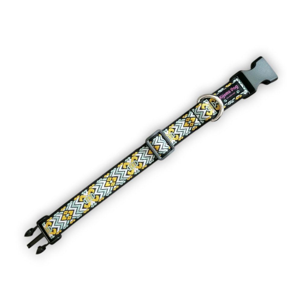 Guinzagli & Collari: Schönes Hundehalsband 2.5cm "Yoshi" handgemacht – Nuovo e nell'imballaggio originale da Grenchen venduto da KijomaDog 2