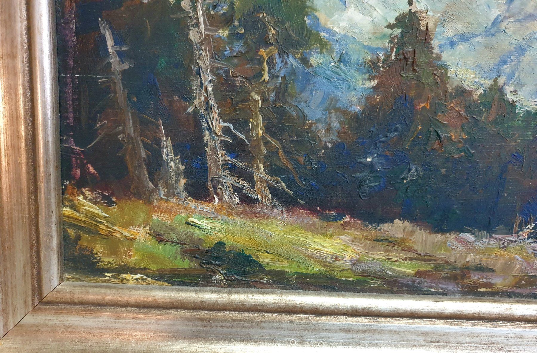 Dipinti: Gemälde Tableau Painting Otto Pippel Berner Ober Eiger Mönch – Usato da Tüscherz-Alfermée venduto da Newpad 3