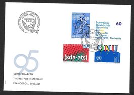 FDC Serie 872-875 Sonderpostmarken ET 7.3.1995