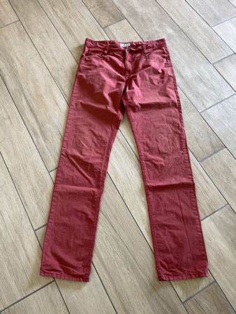 MAC JEANS Herren Hose Arne 34/36 Rot Baumwolle Elasthan