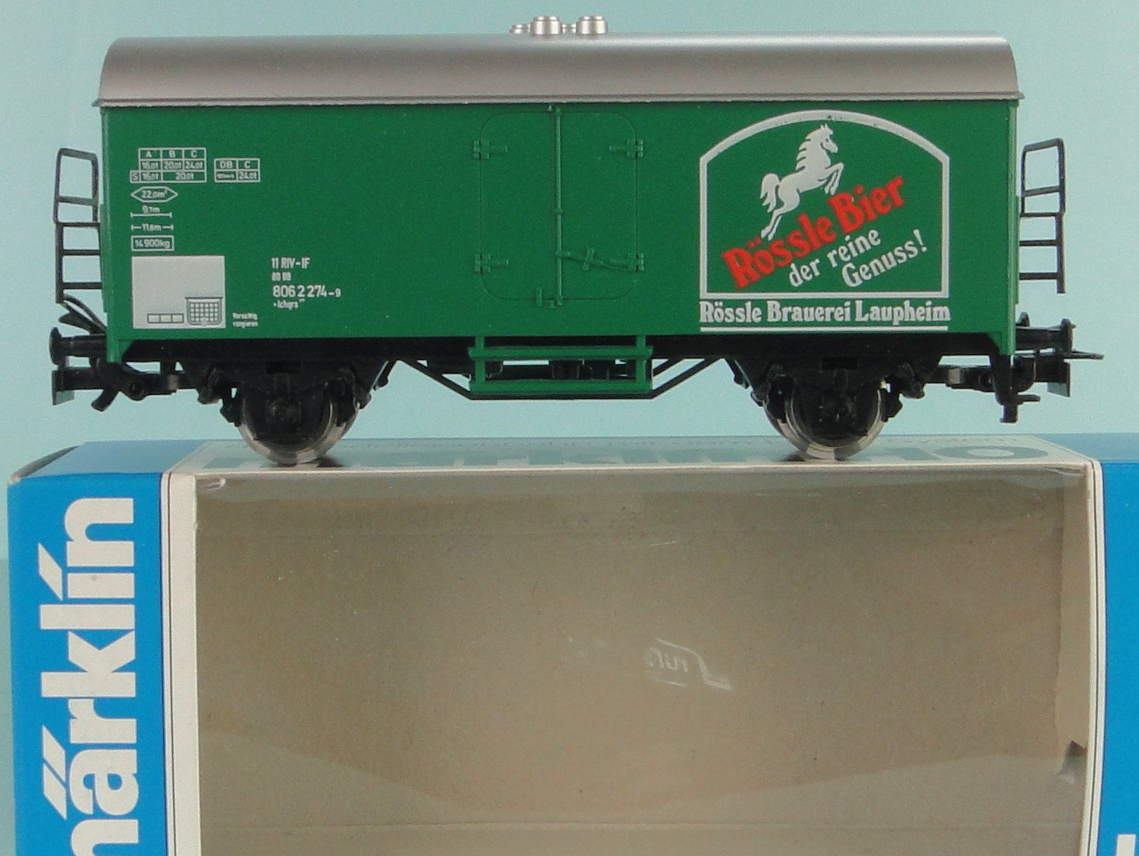 Märklin Modellini di ferrovie: Märklin H0 Rössler Bier, NEU – Usato da Bülach venduto da cann11 1