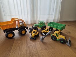 Spielzeugsammlung Traktor/Lastwagen Sandkasten Sandspielzeug