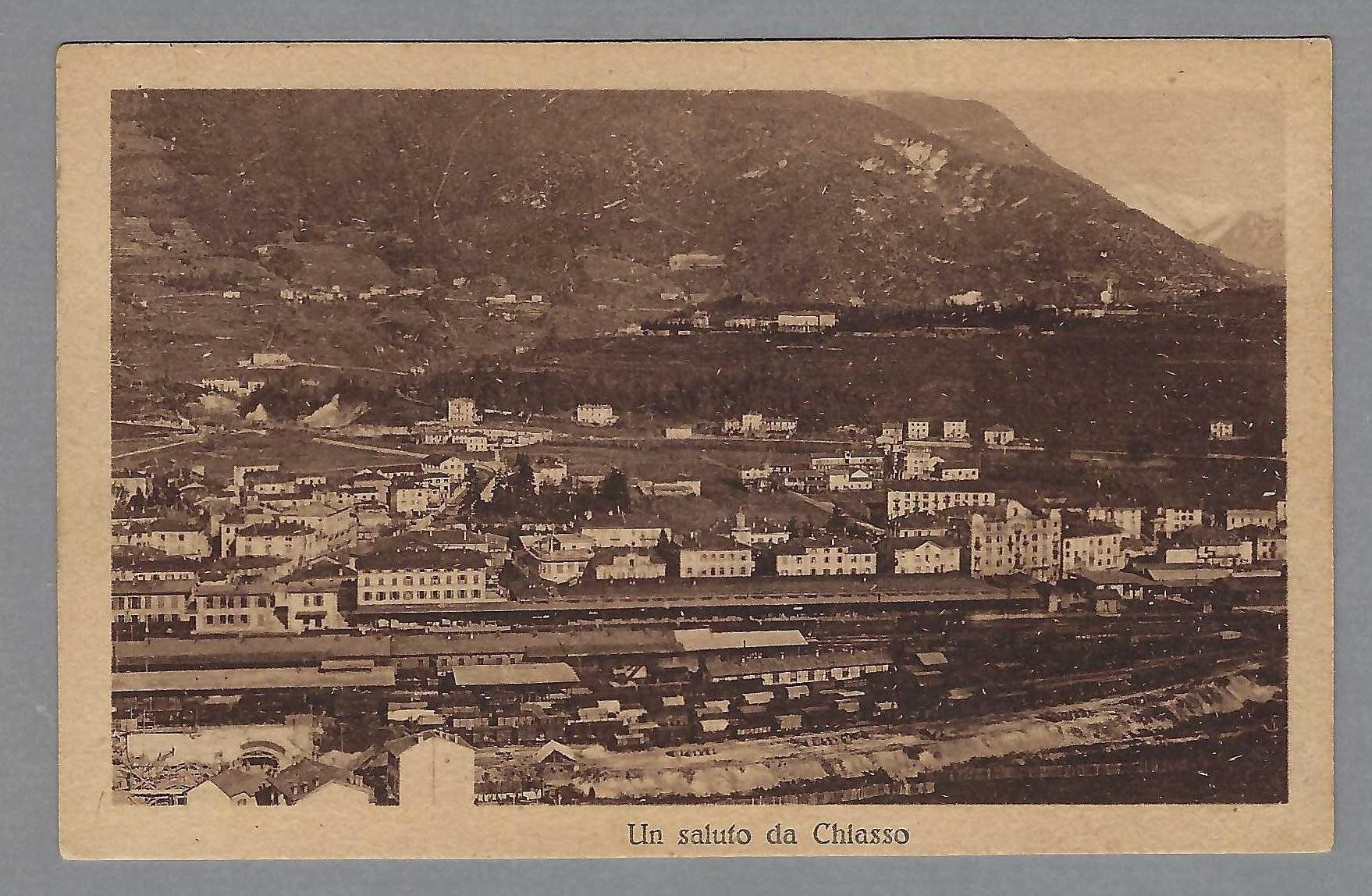 Cartoline postali: 1920, CHIASSO, PANORAMA – Usato da Pura venduto da ulisse1957