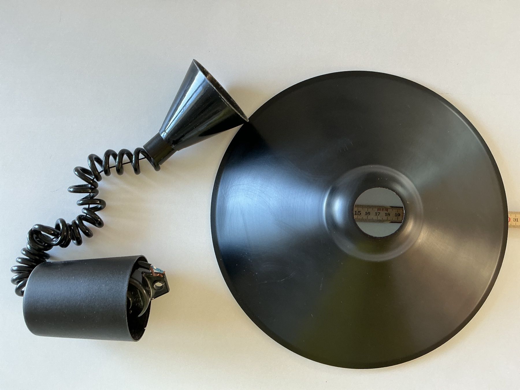 Lampadari & plafoniere: Blech-Hängelampe schwarz – Usato da Triesen venduto da boston7