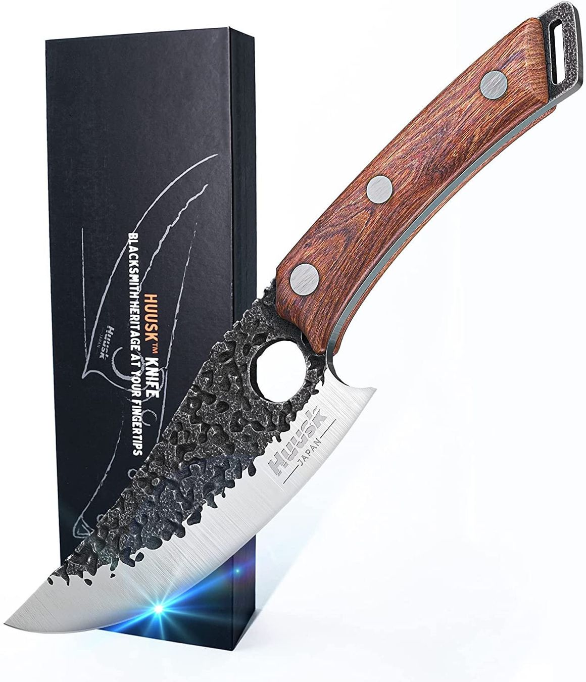 Küchenmesser: Profi Kochmesser Holz Griff Messer Kochen Camping – Neu und originalverpackt aus Hundwil von Mr.Wong
