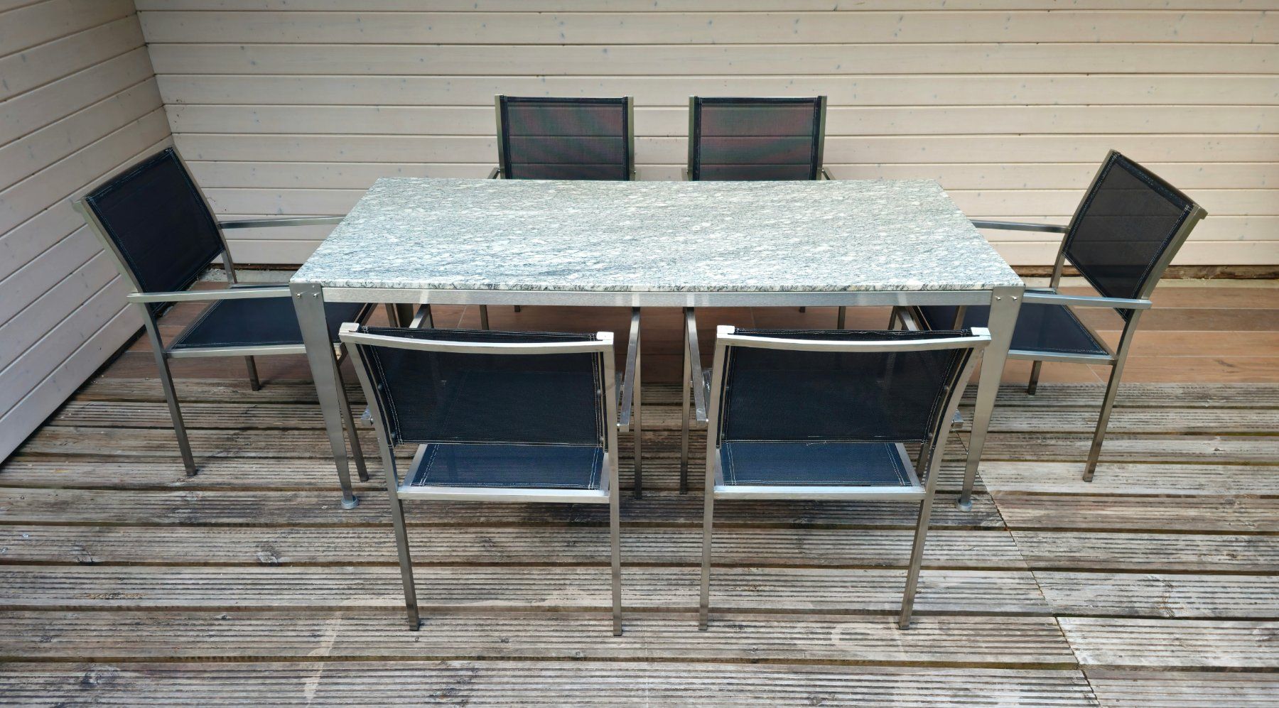 Tables: Granittisch mit 6 Stühlen – D'occasion à Etzgen par juj_b678 3