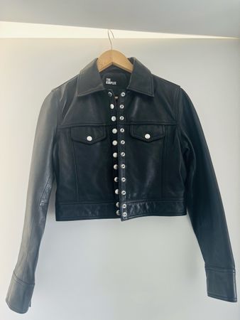 The Kooples veste cuir noir T1 -comme neuve !!!!