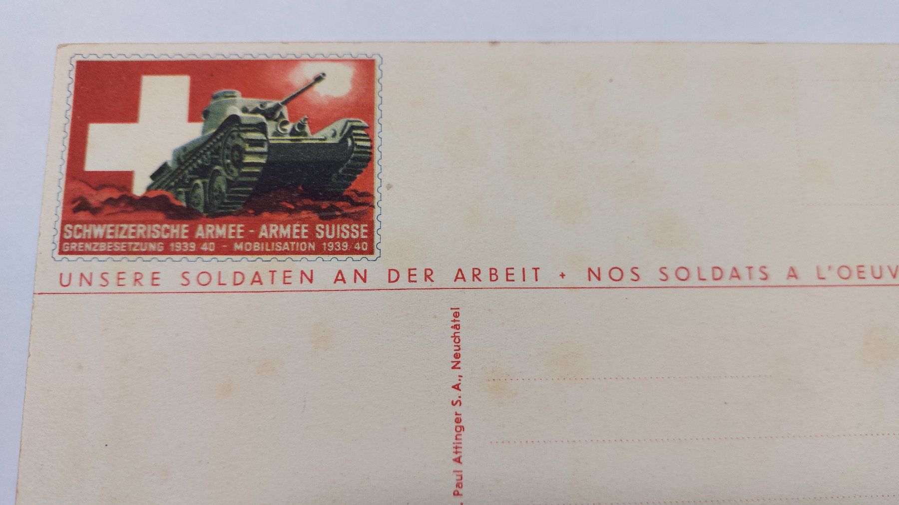 Cartoline postali: Schweizer Armee Postkarte Grenzbesetzung 1939 /40 – Nuovo (secondo la descrizione) da Dornach venduto da Lok-Service-56 2