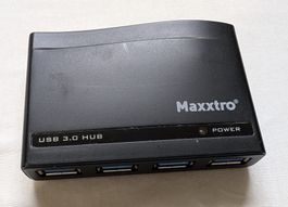 Maxxtro USB 3.0 Hub mit Netzteil und USB3-Kabel