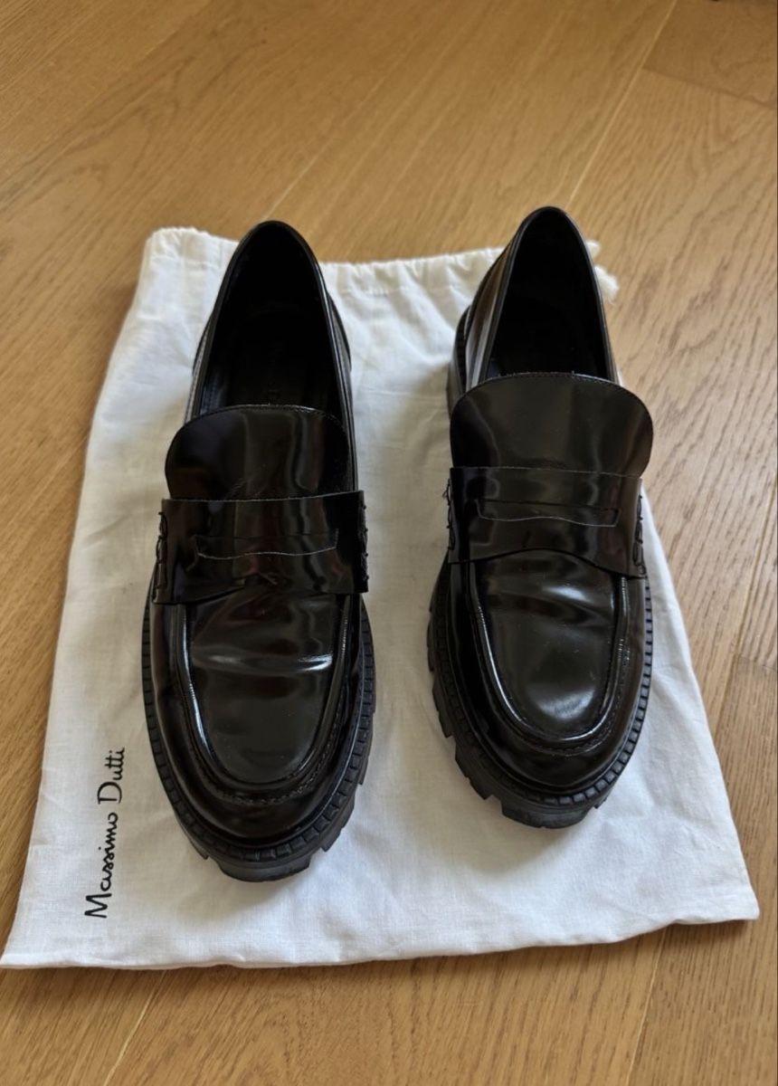 Massimo Dutti Damenschuhe: Massimo Dutti Loafer Leder schwarz Gr. 41 – Gebraucht aus St. Gallen von lfs_nxl8 1