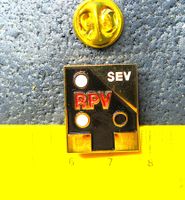 BAHN SCHWEIZ PIN SEV RPV SIGNAL GOLDIG