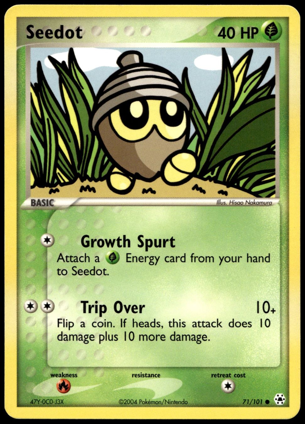 Pokémon Carte collezionabili: Seedot 71/101 Pokémon EX Hidden Legends – Nuovo (secondo la descrizione) da Uster venduto da Madame_Cards
