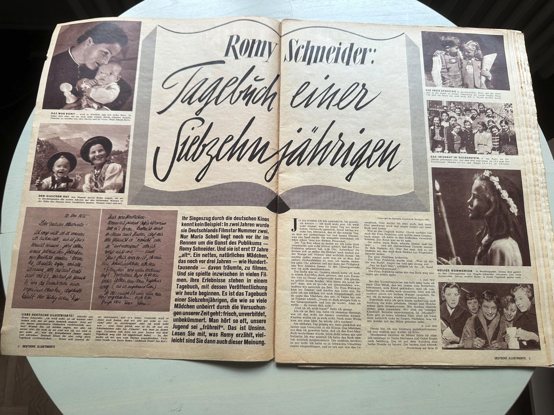 Zeitschriften & Magazine: DEUTSCHE ILLUSTRIERTE 1955 ROMY SCHNEIDER MARILYN MONROE – Gebraucht aus Basel von Partridge 1