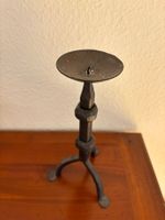 kleiner Gusseisen Kerzenständer handgeschmiedet 25 cm