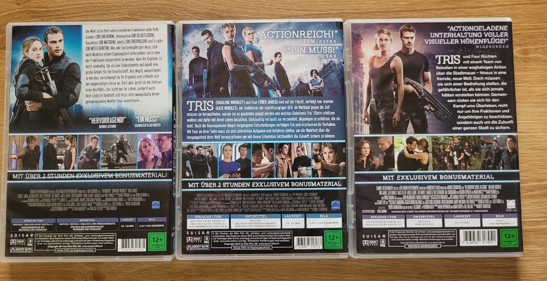 Alle DVDs: Divergent Series DVD Collection 3-Disc Set Good Condition – Gebraucht aus Hindelbank von Hevenisreal 2