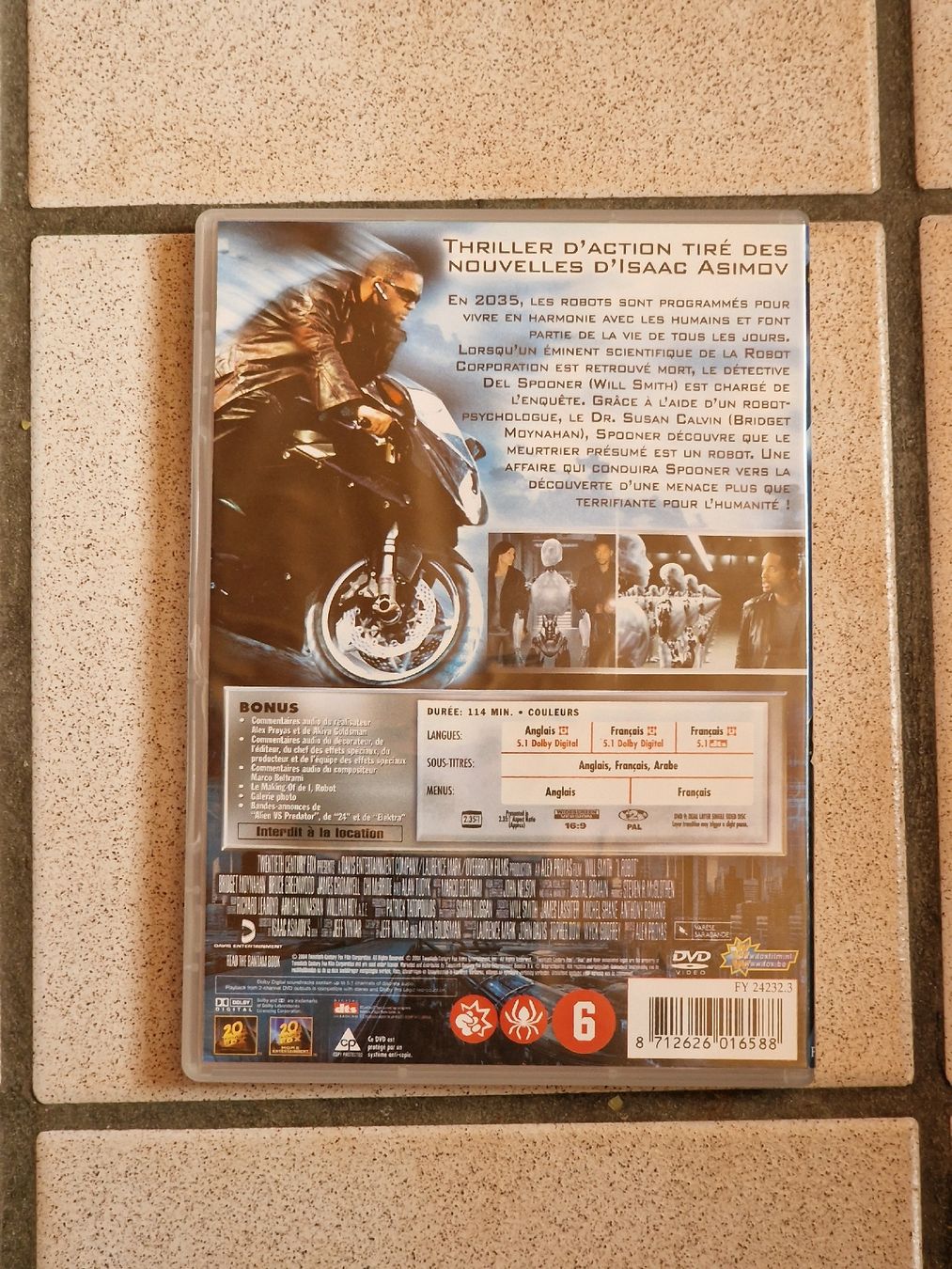 Tutti i DVDs: DVD I Robot, Will Smith VF – Usato da Echallens venduto da mal_z665 1