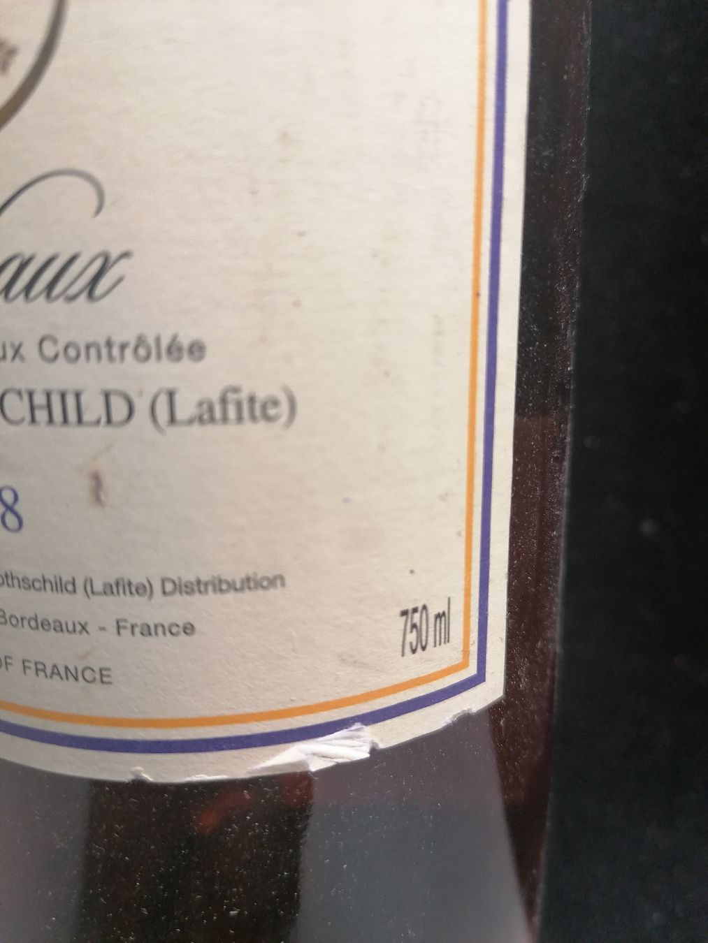 Wein: BORDEAUX BARONS DE ROTHSCHILD LAFITE 2008 – Neu (gemäss Beschreibung) aus Genève von Leboucheoreilles 3