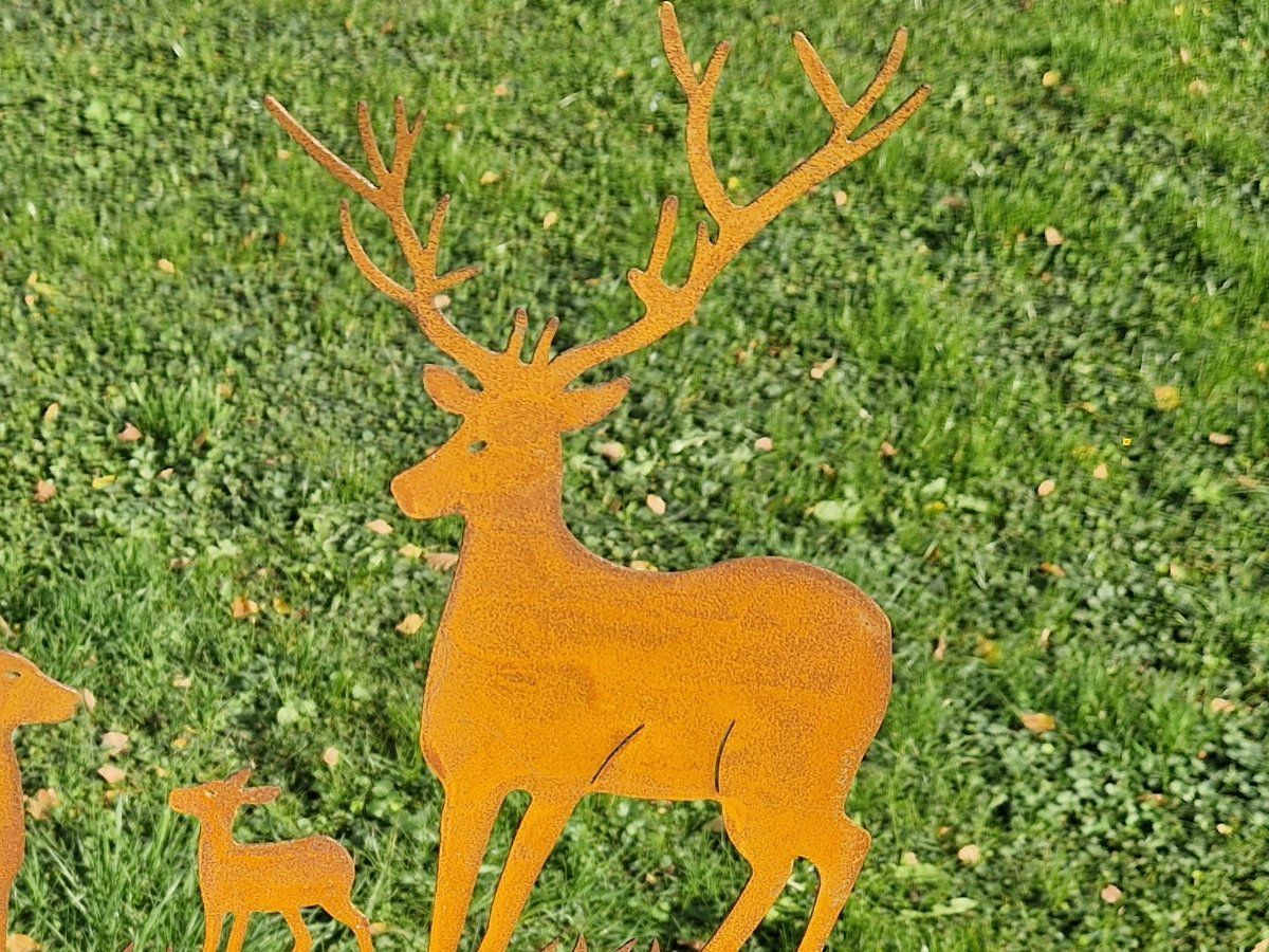 Tutte le decorazioni: Drei Hirsche Rost 120cm – Nuovo e nell'imballaggio originale da Matzendorf venduto da Gartendeko-Shop 3