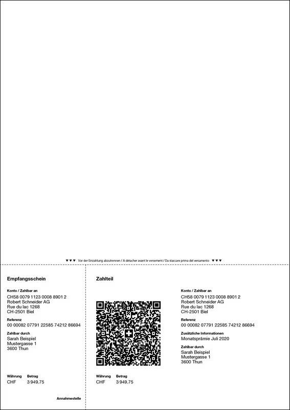 Carta: Formulaires de facture avec code QR 50x – Nuovo e nell'imballaggio originale da Rue venduto da excel-gestion