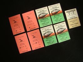 SBB Billette Edmondsonsche und Schiffe 150 Jahre SBB rar