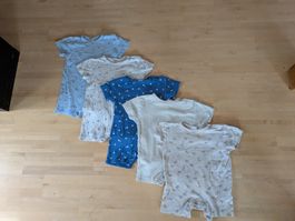 5x Kurzarmstrampler Gr. 98/104