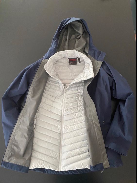Mammut Convey 3-in-1 Hs Hooded Jacket Men 3-in-1 hardshelljas met capuchon, zwart-zwart, M