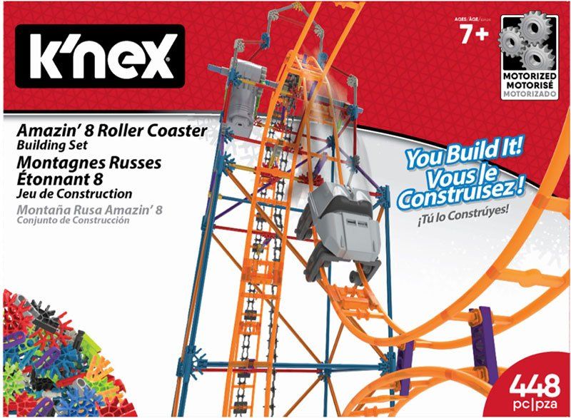 Kit di costruzioni: KNEX AMAZIN 8 Achterbahn Bauset – Nuovo e nell'imballaggio originale da Thun venduto da 24StoreGmbH