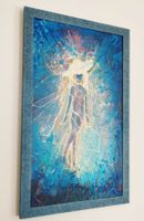 🌙 "Nocturnal Aquatic Goddess"–Magical Acrylic/Oil Original