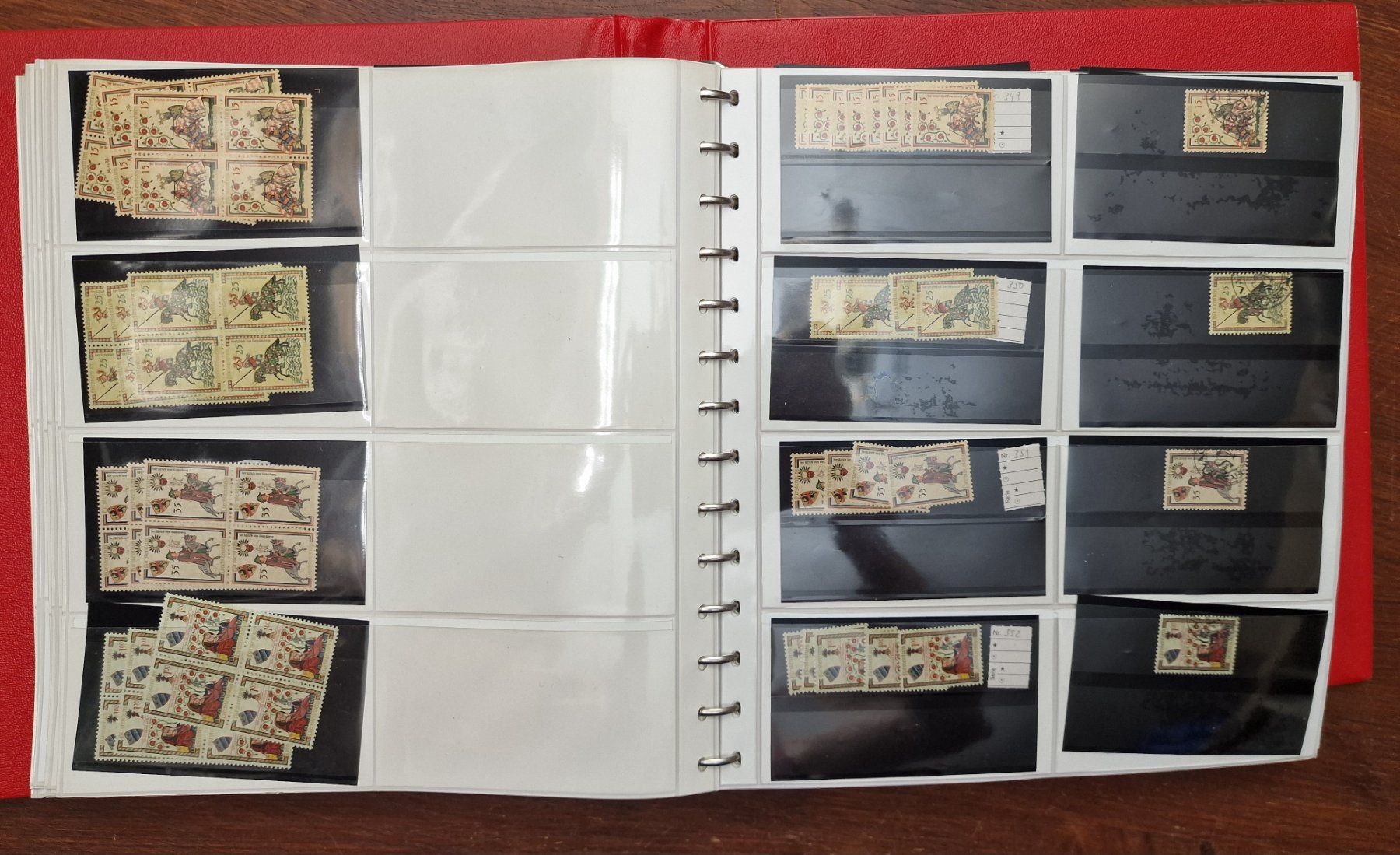 Alle Briefmarken: MEGA Lagerbuch FL 353-477 ** & o / einzel & 4-er Blocks + – Gebraucht aus Aesch LU von briefmarken.uray 2
