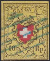 Rayon II (gelb) T.6 E-RO, Luxusstück +Luzerner Raute, 500.-+