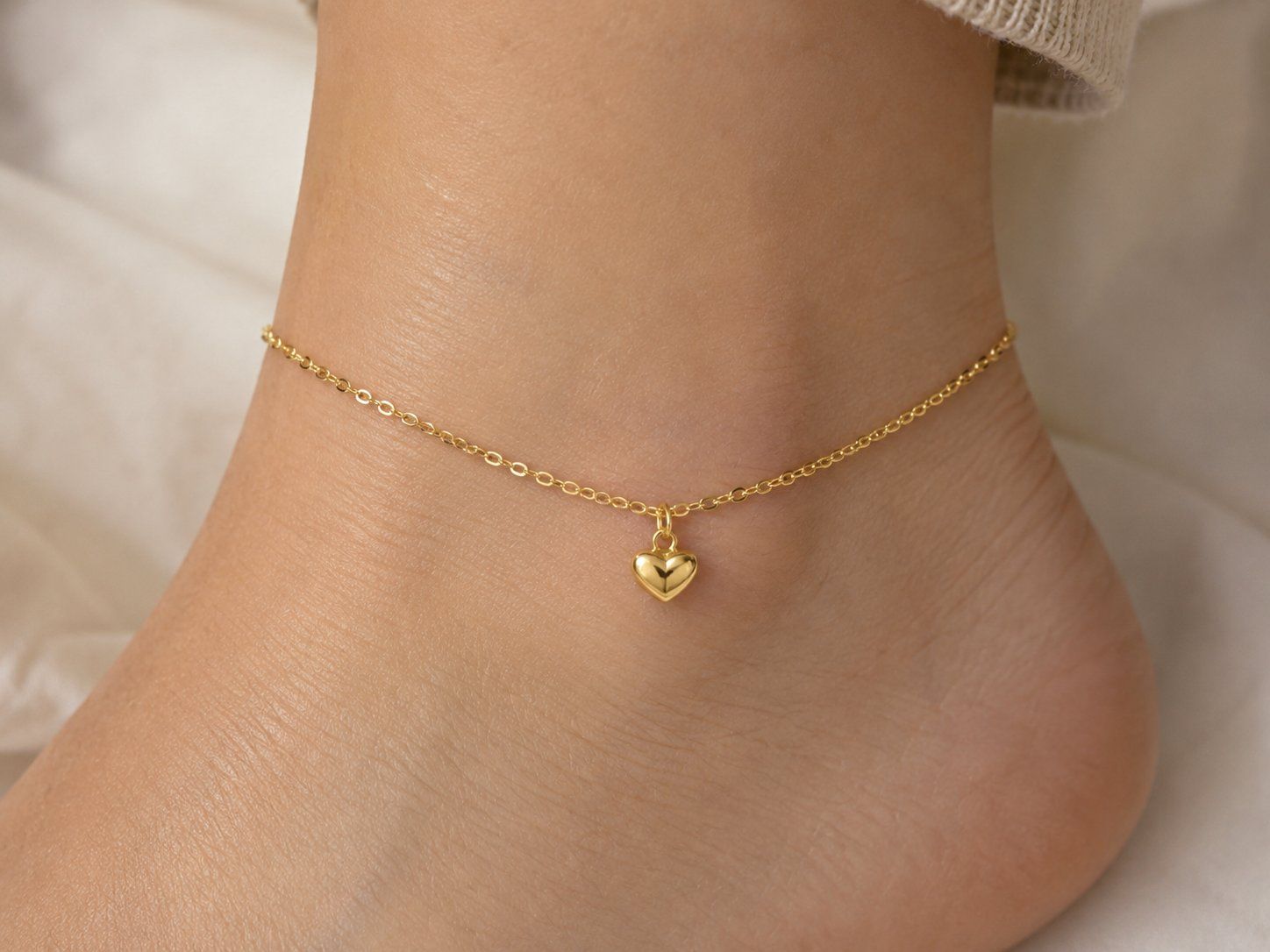 Bracciali & Braccialetti: Armband 18karat Echtgold oder Fusskette – Nuovo e nell'imballaggio originale da Hemmental venduto da Goldwelt2