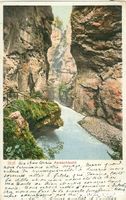 Aareschlucht - Litho + 1905