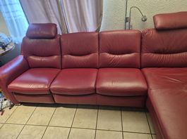 Schönes Leder sofa 