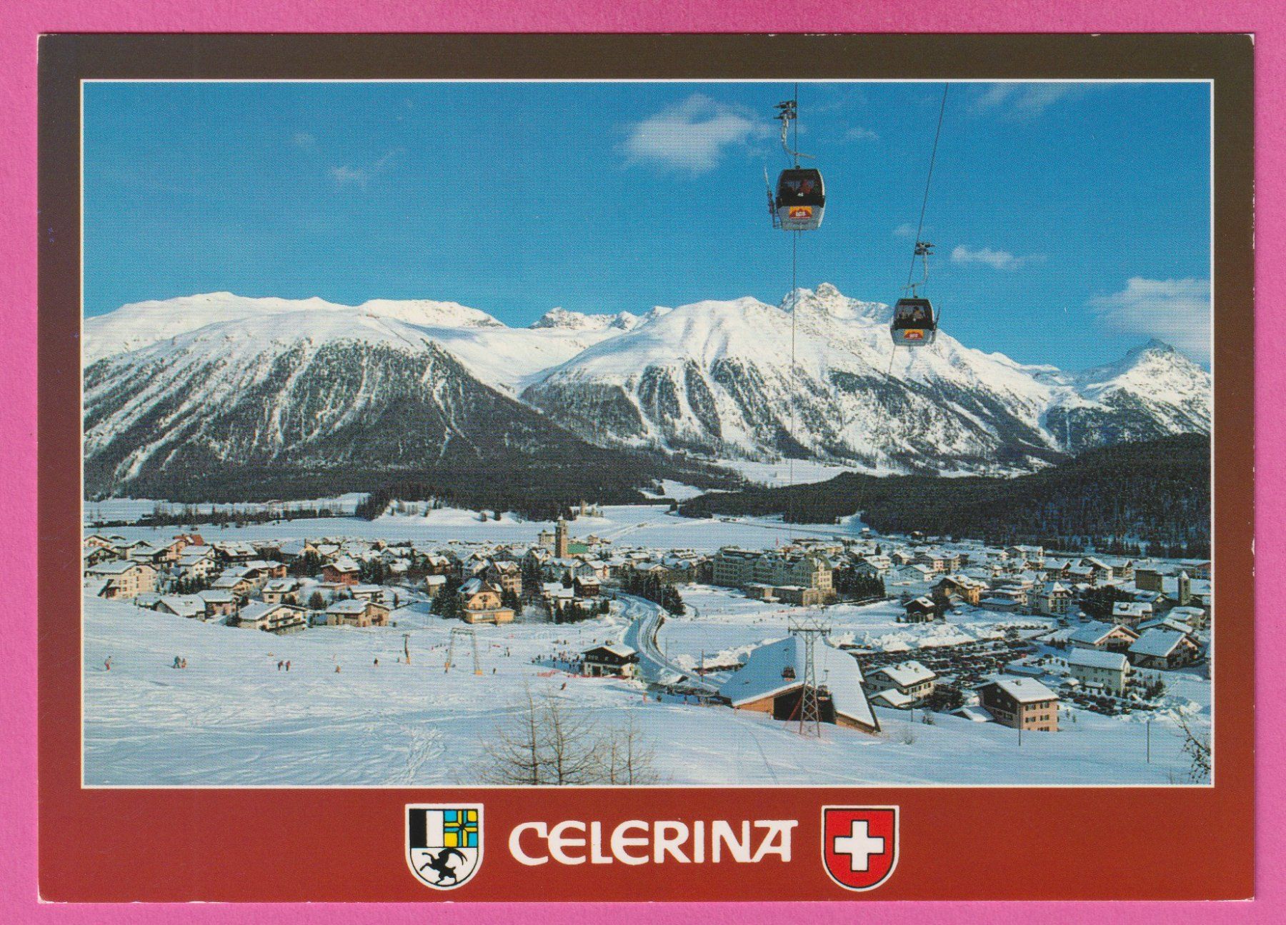 Cartoline postali: Celerina gel 2001 Oberengadin – Usato da Einsiedeln venduto da dillie