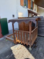 Gartenhaus-Sandkasten aus Holz
