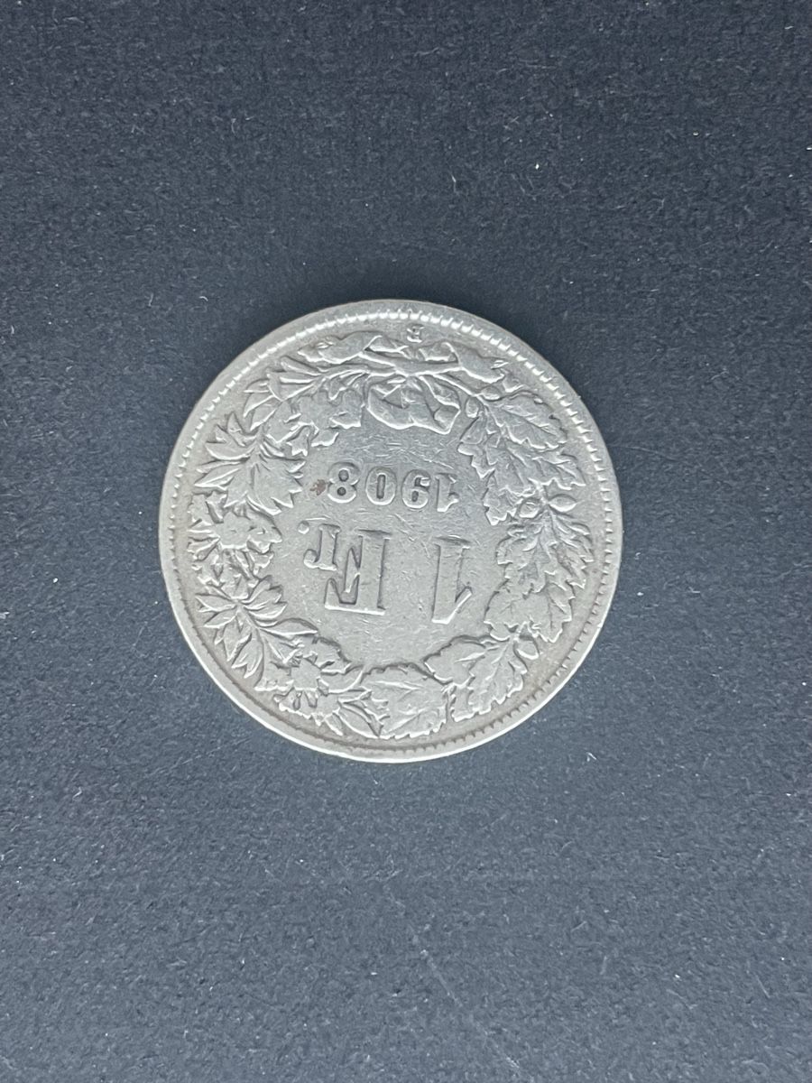 Toutes les monnaies: 1.- Silber CH Jahr 1908 – D'occasion à Meierskappel par Hala03 1