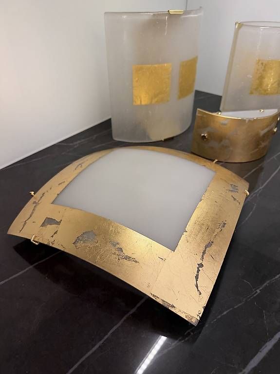 Lampade: Set lampade dorate – Usato da Locarno venduto da Arredo.promozioni 3
