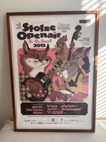 Poster Stolze Openair 2015 gerahmt 55x75cm guter Zustand