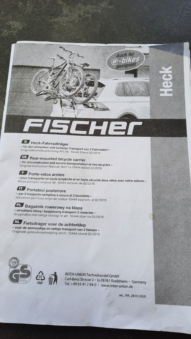 Fischer Supports de vélo: Fahrradträger Heck – Neuf (Voir description) à Uster par gorgi03