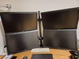 PC, 4 monitors, HDD 250GB SSD, lntelCore i5-6500 3,2GHz
