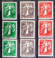 1939: Expo nationale, les série de rouleau/Rollenmarken O